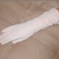 Vintage 1940's Pink silky nylon Evening Gloves