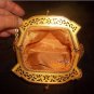 Vintage 1940's WHITING & DAVIS Gold Metal Mesh Purse / Filigree Frame