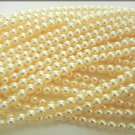HUGE Lot of Vintage loose Ivory 8mm Czech Pearl Beads