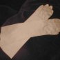 Vintage 1940's Beige Cotton elbow-length Dress Gloves