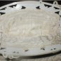 Vintage 1940's Ivory Crochet Handbag with Celluloid Frame and Chain