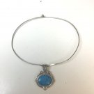 Vintage Sterling Silver & Turquoise Pendant