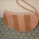 Vintage TAUPE Beaded Evening Purse