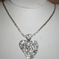 Huge Vintage Rhinestone Pendant on Chain