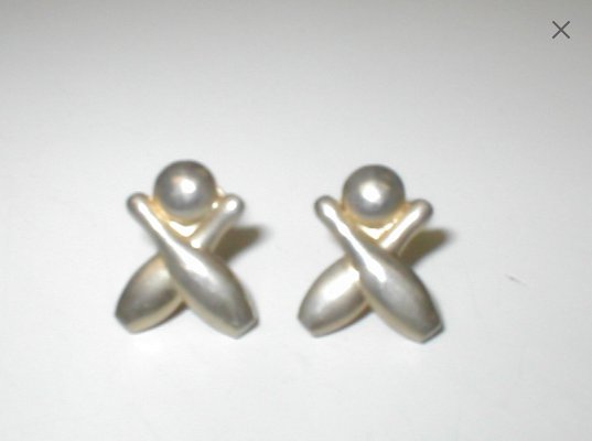 RARE Vintage 1950's Bowling Theme screw back Earrings
