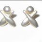 RARE Vintage 1950's Bowling Theme screw back Earrings