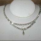 Vintage 1950's Rhinestone Choker Necklace
