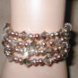 Swarovski Bronze and Gold Crystal Bracelet