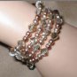 Swarovski Bronze and Gold Crystal Bracelet