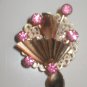Vintage 1930's Pink Rhinestone Brooch Pin