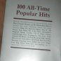 Music Songbook POPULAR STANDARD HITS piano / vocal selections