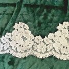 Vintage 1960's White French Chantilly Lace Border