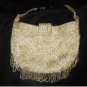 Vintage 1960's Gold Beaded Evening Purse