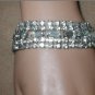 Vintage 1950's WIDE Rhinestone Bracelet
