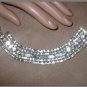 Vintage 1950's WIDE Rhinestone Bracelet