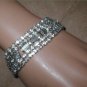 Vintage 1950's WIDE Rhinestone Bracelet