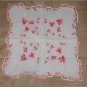 Vintage 1940's White with Red Handkerchief