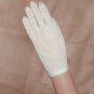 Vintage 1950's Shadow Stripe Ivory wrist-length Gloves