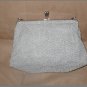 1950's Vintage Gray Beaded Evening Purse