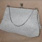 1950's Vintage Gray Beaded Evening Purse