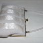 1950's Vintage White Beaded Evening Bag Purse by WALBORG