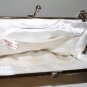 1950's Vintage White Beaded Evening Bag Purse by WALBORG