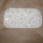 Vintage White Beaded Eyeglasses Case