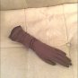 Vintage 1950's Brown silky nylon Long Formal Gloves by VanRaalte
