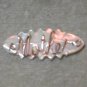 Vintage 1940's MOTHER Brooch Pin carved Mother of Pearl