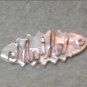 Vintage 1940's MOTHER Brooch Pin carved Mother of Pearl