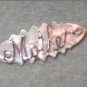 Vintage 1940's MOTHER Brooch Pin carved Mother of Pearl