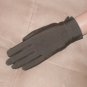 Vintage 1950's Expresso color wrist-length Nylon Gloves by ARIS