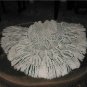 Vintage Ivory & Gold Shawl with Fringe
