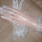Vintage Delicate Lacey wrist length White Gloves