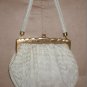 Vintage Whiting & Davis PEARL-WHITE Metal Mesh Purse