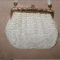 Vintage Whiting & Davis PEARL-WHITE Metal Mesh Purse