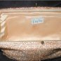 Vintage 1950's Gold Beaded Evening Bag Clutch Purse
