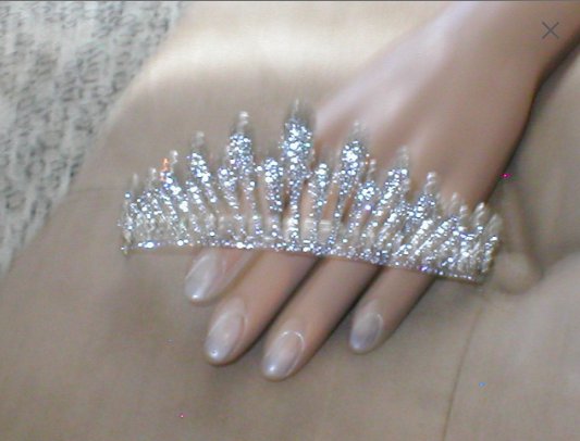 Pave Rhinestone Bridal Tiara