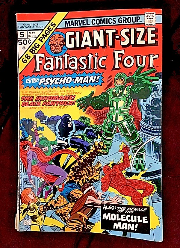 Marvel Comics Giant Size FANTASTIC FOUR #5 1st Psycho Man