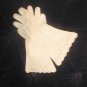 Vintage 1940's Pale Yellow Cotton wrist-length Gloves by Lazarus