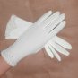 GORGEOUS Vintage 1950's White Beaded Gloves