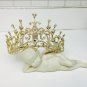 Extraordinary Gold Rhinestone Tiara Crown