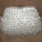 Vintage Off-White Crystal Chandelier-Beaded Evening Purse