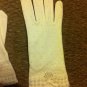 GORGEOUS Vintage 1950's IVORY Beaded Gloves