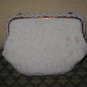 Vintage Off-White & Cream Beaded Evening Purse from France