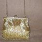 Vintage MAGID art-deco Gold Beaded Evening Purse