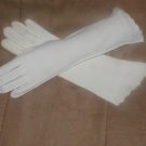 Vintage 1940's Off-White Cotton Dress Gloves