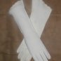 Vintage 1940's Off-White Cotton Dress Gloves