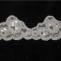 Heavily Beaded IVORY Alencon Lace trim
