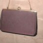 Vintage BROWN Silk Evening Purse